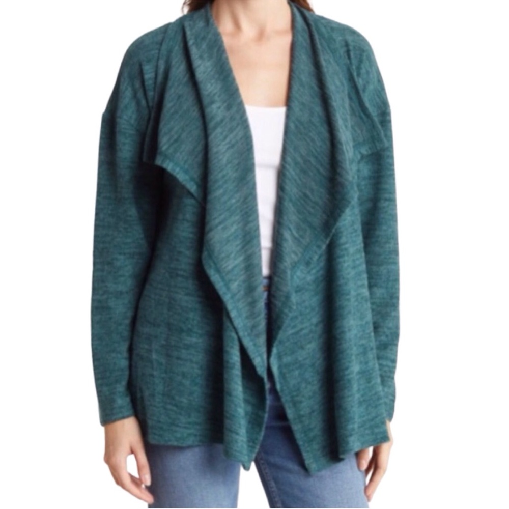 Olivia Sky Cascade Open Front Cardigan (NWT) (Size: Medium)